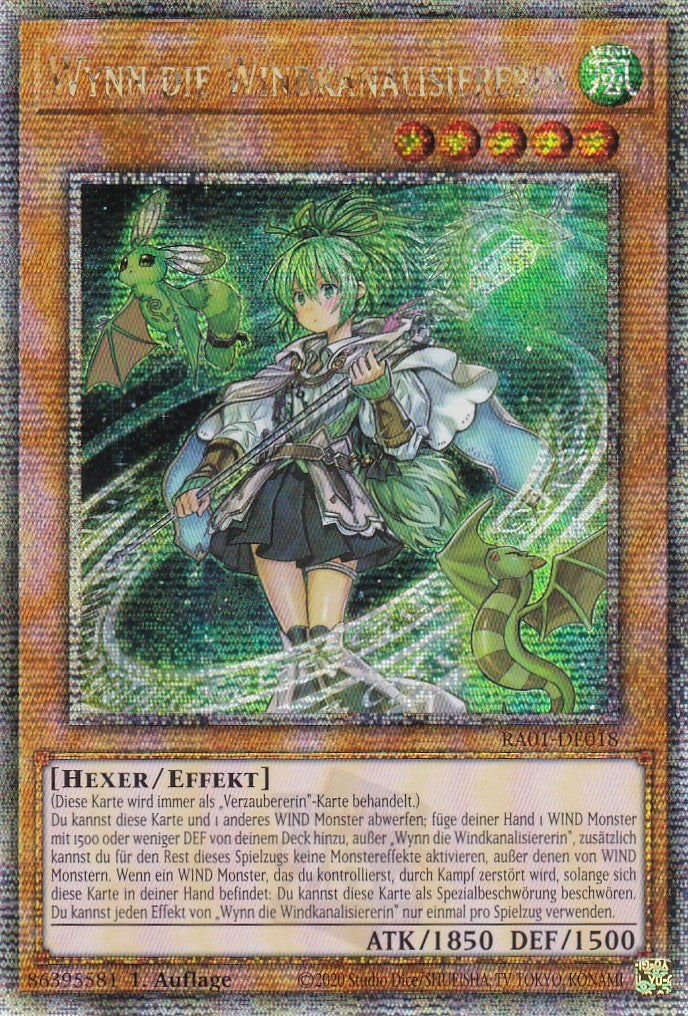 Wynn die Windkanalisiererin - RA01-DE018 - Quarter Century Secret Rare - 1. Auflage - Deutsch - Einzelkarten aus: 25th Anniversary Rarity Collection