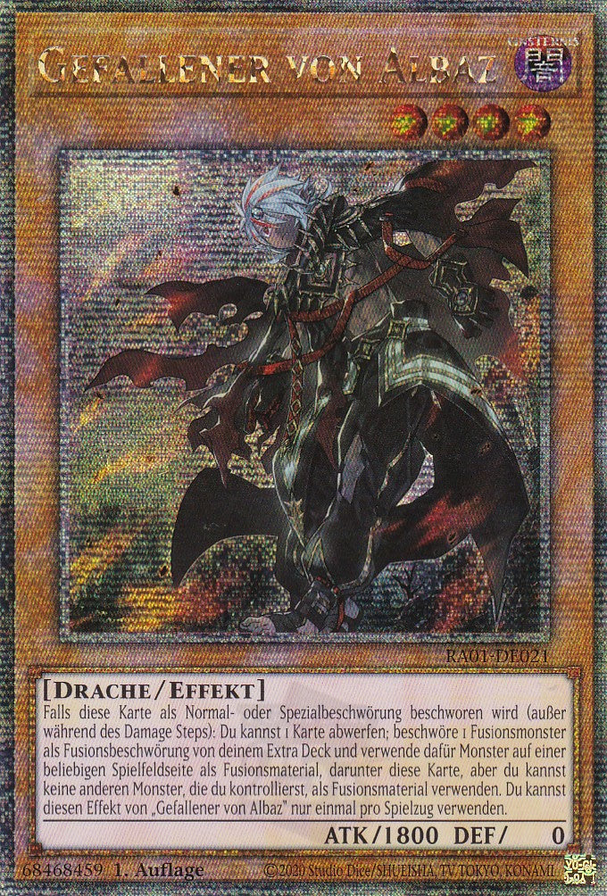 Gefallener von Albaz - RA01-DE021 - Quarter Century Secret Rare - 1. Auflage - Deutsch - Einzelkarten aus: 25th Anniversary Rarity Collection