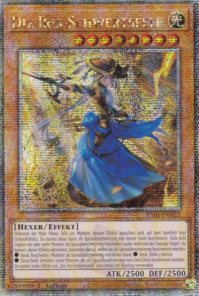 Die Iris-Schwertseele - RA01-DE023 - Quarter Century Secret Rare - 1. Auflage - Deutsch - Einzelkarten aus: 25th Anniversary Rarity Collection