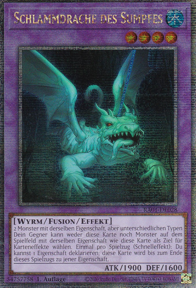 Schlammdrache des Sumpfes - RA01-DE028 - Quarter Century Secret Rare - 1. Auflage - Deutsch - Einzelkarten aus: 25th Anniversary Rarity Collection