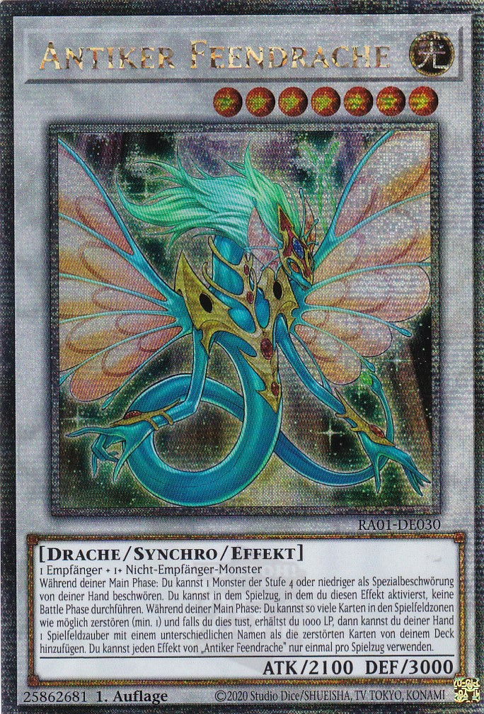 Antiker Feendrache - RA01-DE030 - Quarter Century Secret Rare - 1. Auflage - Deutsch - Einzelkarten aus: 25th Anniversary Rarity Collection