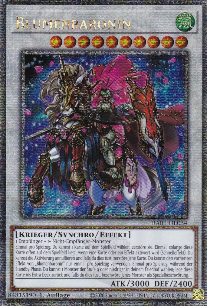 Blumenbaronin - RA01-DE034 - Quarter Century Secret Rare - 1. Auflage - Deutsch - Einzelkarten aus: 25th Anniversary Rarity Collection