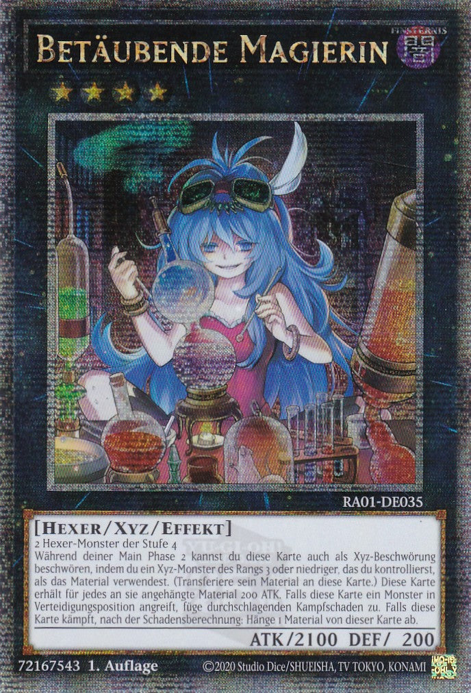 Betäubende Magierin - RA01-DE035 - Quarter Century Secret Rare - 1. Auflage - Deutsch - Einzelkarten aus: 25th Anniversary Rarity Collection