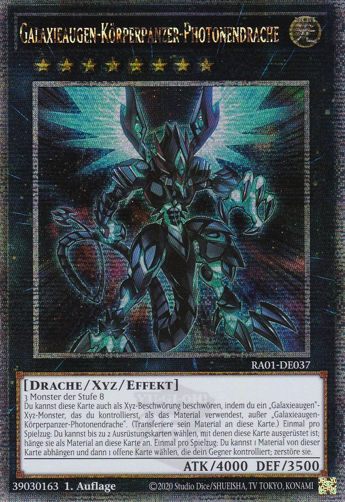 Galaxieaugen-Körperpanzer-Photonendrache - RA01-DE037 - Quarter Century Secret Rare - 1. Auflage - Deutsch - Einzelkarten aus: 25th Anniversary Rarity Collection