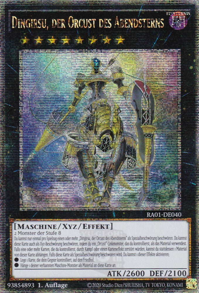 Dingirsu, der Orcust des Abendsterns - RA01-DE040 - Quarter Century Secret Rare - 1. Auflage - Deutsch - Einzelkarten aus: 25th Anniversary Rarity Collection