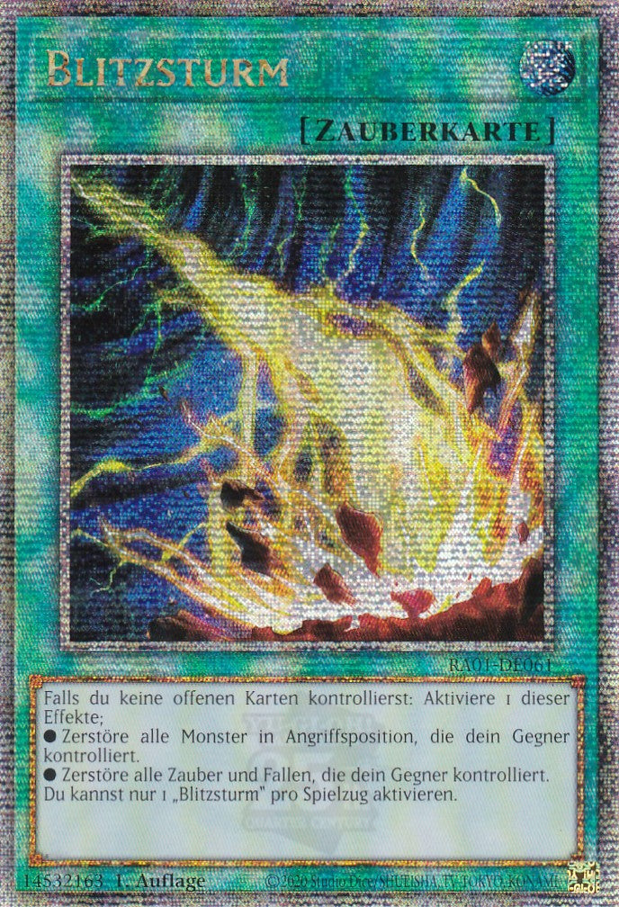 Blitzsturm - RA01-DE061 - Quarter Century Secret Rare - 1. Auflage - Deutsch - Einzelkarten aus: 25th Anniversary Rarity Collection