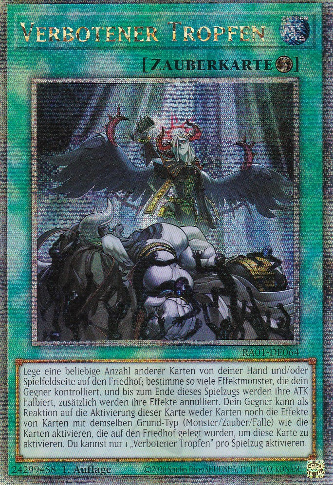 Verbotener Tropfen - RA01-DE064 - Quarter Century Secret Rare - 1. Auflage - Deutsch - Einzelkarten aus: 25th Anniversary Rarity Collection