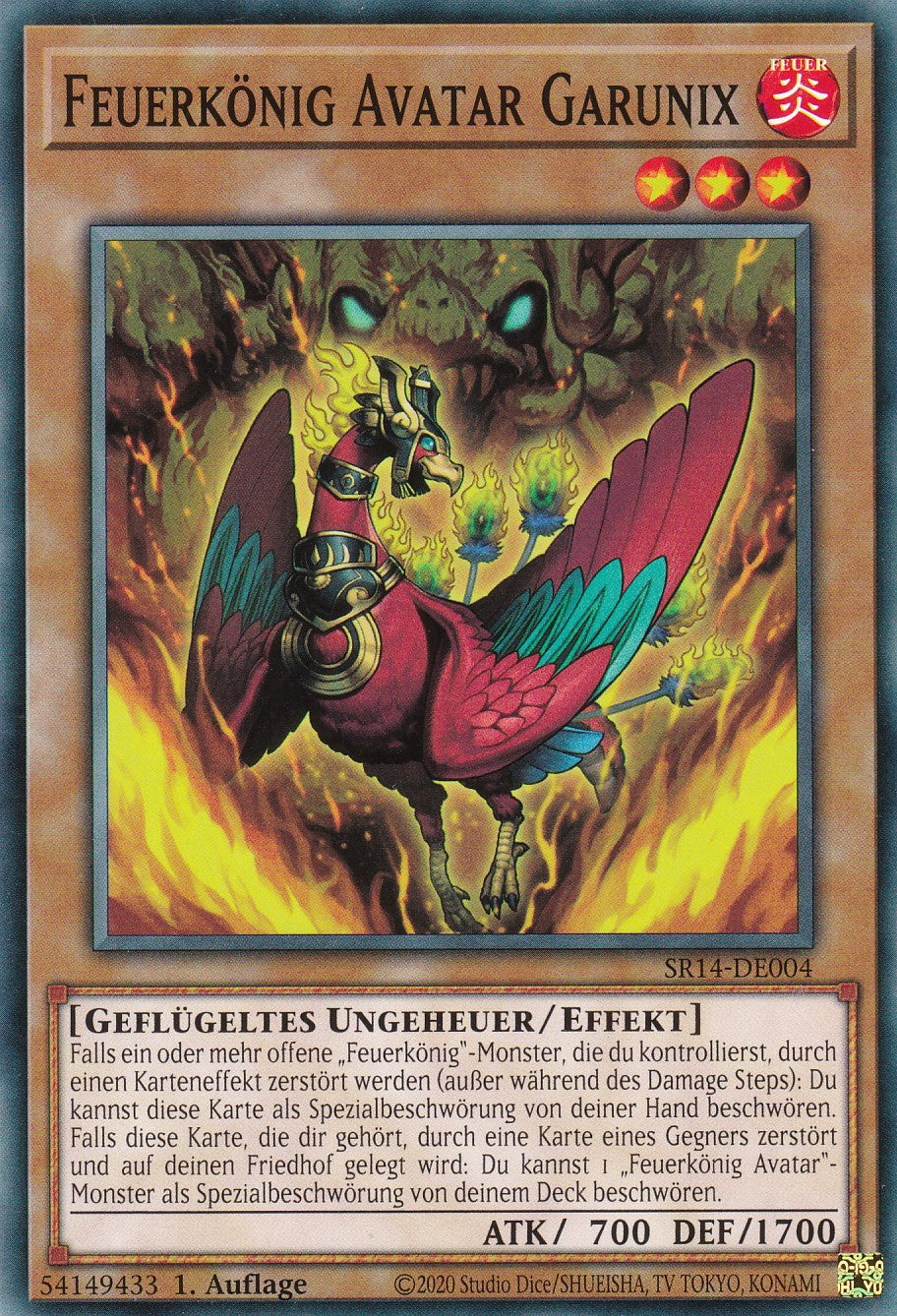 Feuerkönig Avatar Garunix - SR14-DE004 - Common - 1. Auflage - Common - Structure Deck: Fire Kings