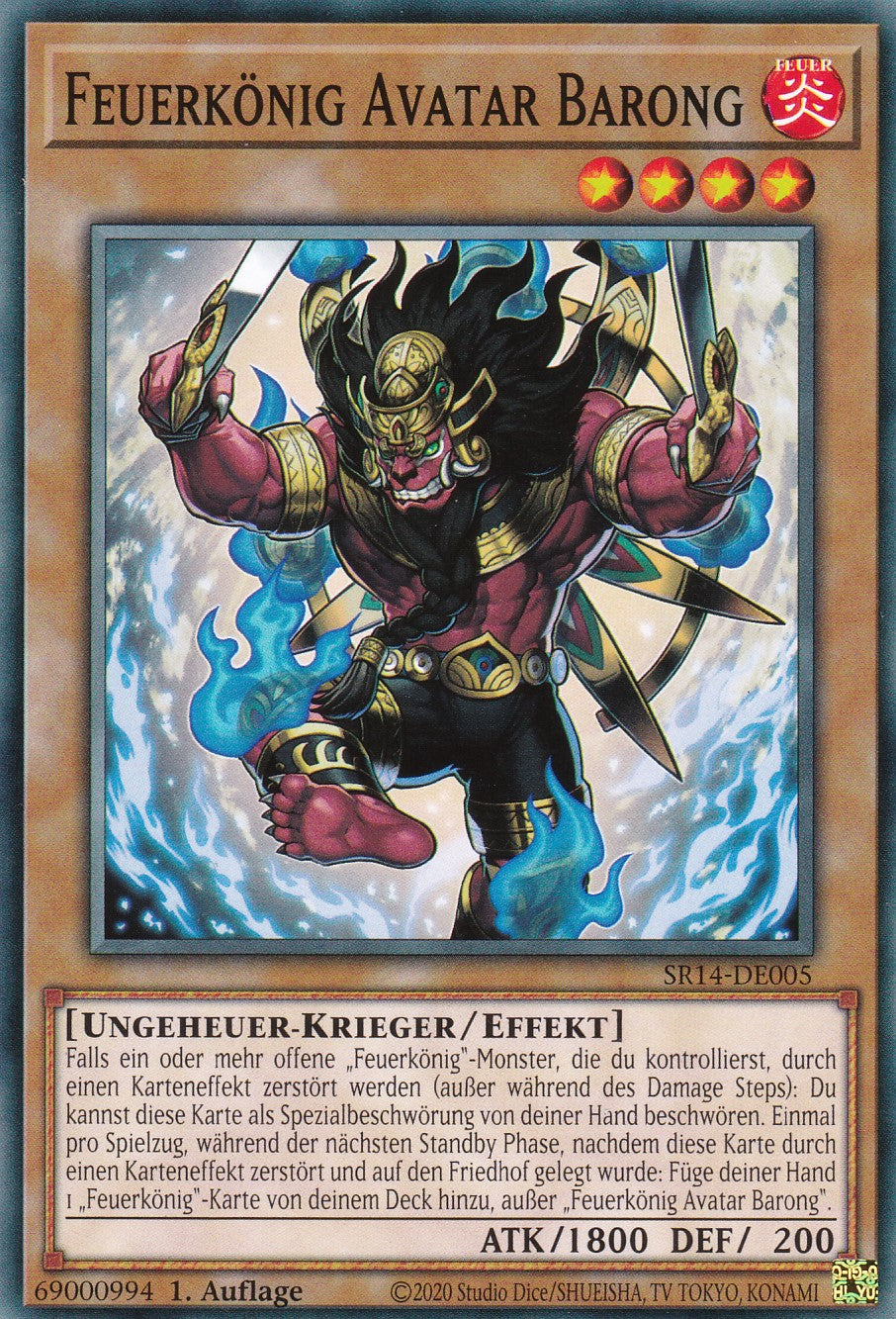 Feuerkönig Avatar Barong - SR14-DE005 - Common - 1. Auflage - Common - Structure Deck: Fire Kings