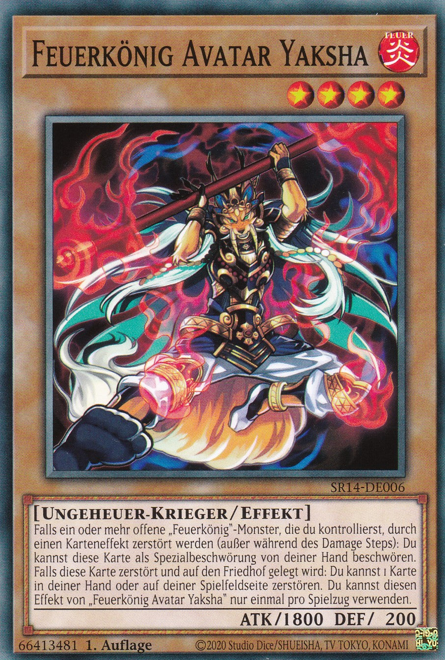 Feuerkönig Avatar Yaksha - SR14-DE006 - Common - 1. Auflage - Common - Structure Deck: Fire Kings