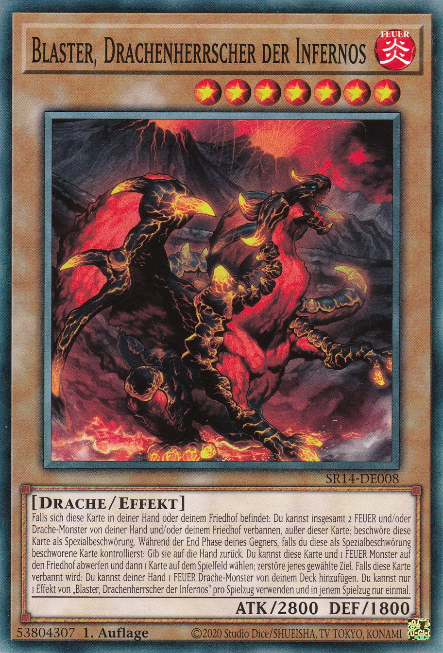 Blaster, Drachenherrscher der Infernos - SR14-DE008 - Common - 1. Auflage - Common - Structure Deck: Fire Kings