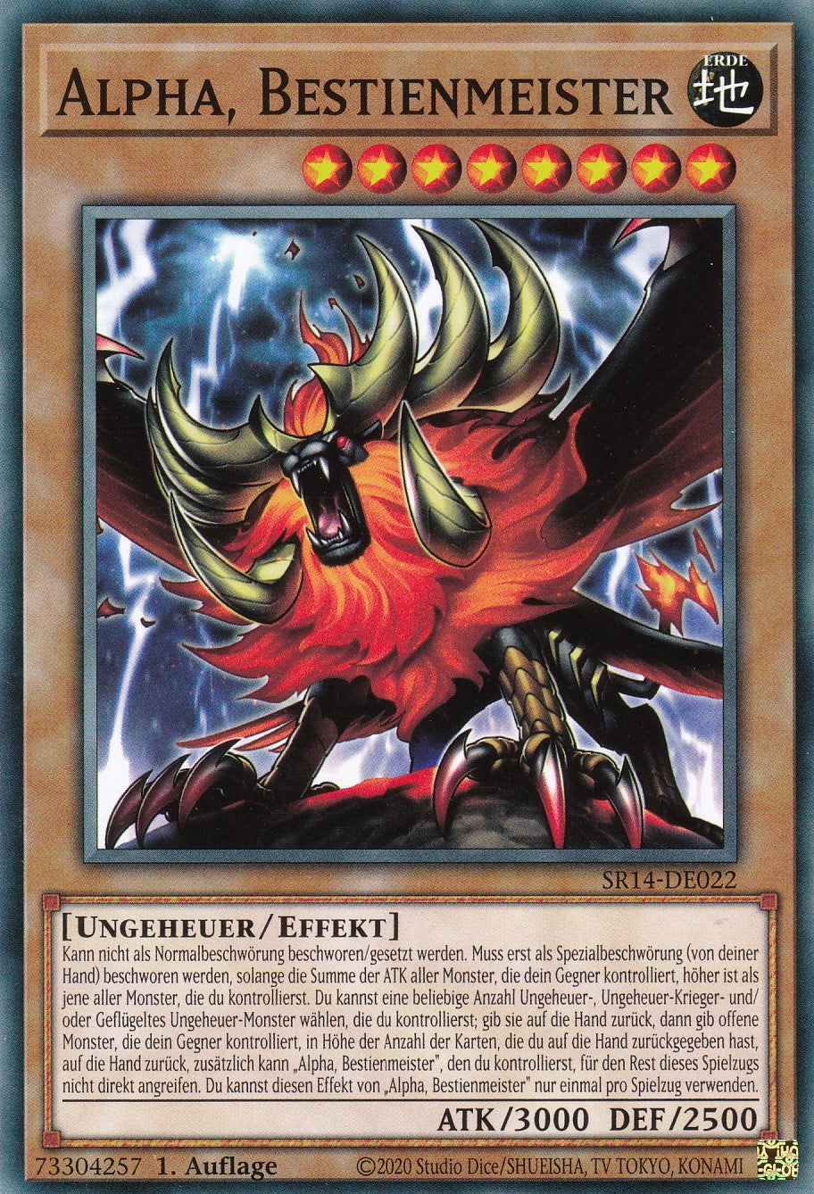 Alpha, Bestienmeister - SR14-DE022 - Common - 1. Auflage - Common - Structure Deck: Fire Kings