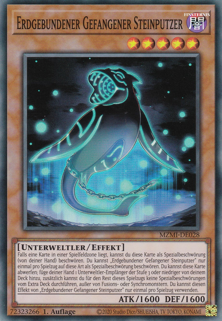 Erdgbeundener Gefangener Steinputzer - MZMI-DE028 - Super Rare - 1. Auflage - Super Rare - Maze of Millennia