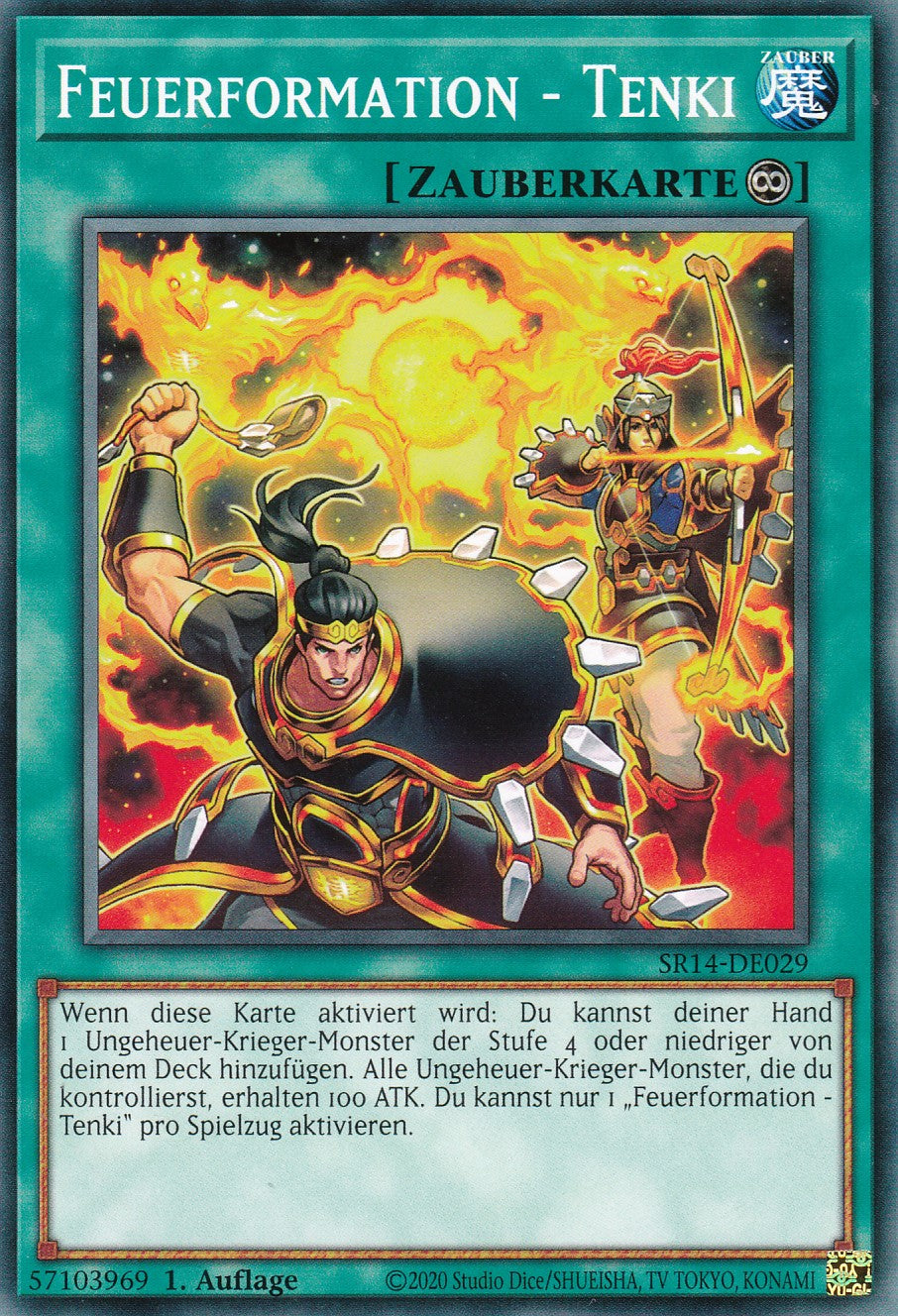 Feuerformation - Tenki - SR14-DE029 - Common - 1. Auflage - Common - Structure Deck: Fire Kings