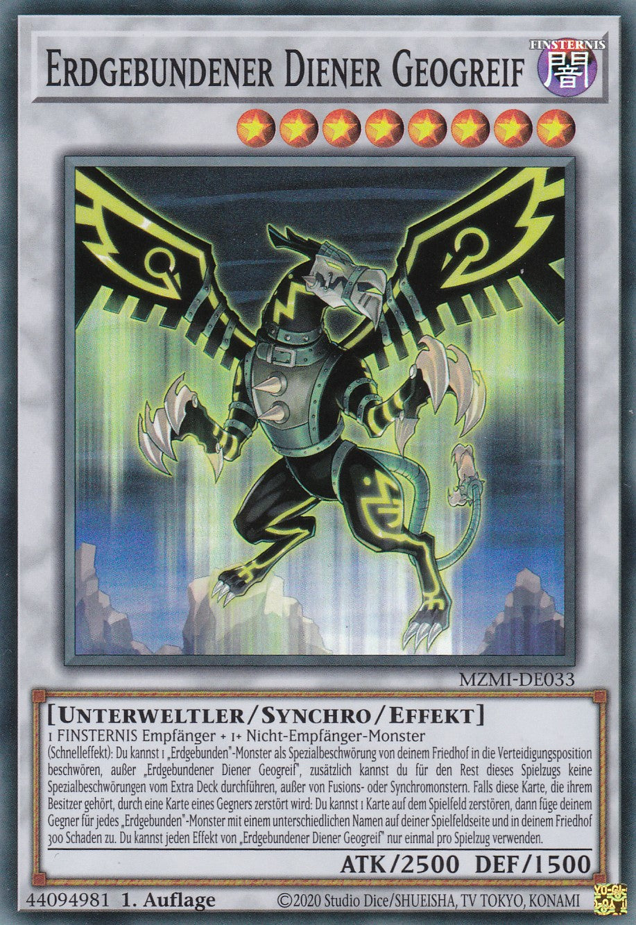 Erdgebundener Diener Geogreif - MZMI-DE033 - Super Rare - 1. Auflage - Super Rare - Maze of Millennia