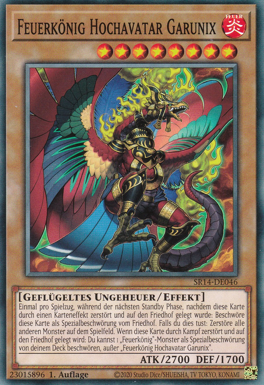 Feuerkönig Hochavatar Garunix - SR14-DE046 - Common - 1. Auflage - Common - Structure Deck: Fire Kings