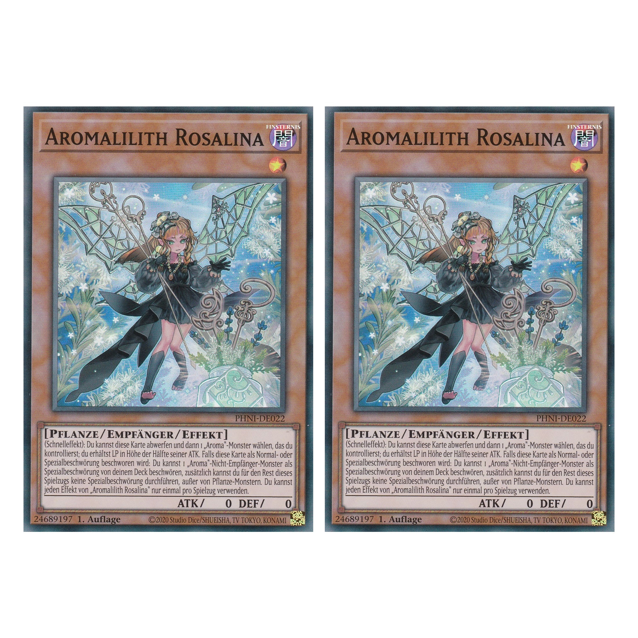 Aromalilith Rosalina - PHNI-DE022 - Super Rare - Deutsch - 1. Auflage - Phantom Nightmare - Duo Set (2 Stück) - Yu-Gi-Oh!