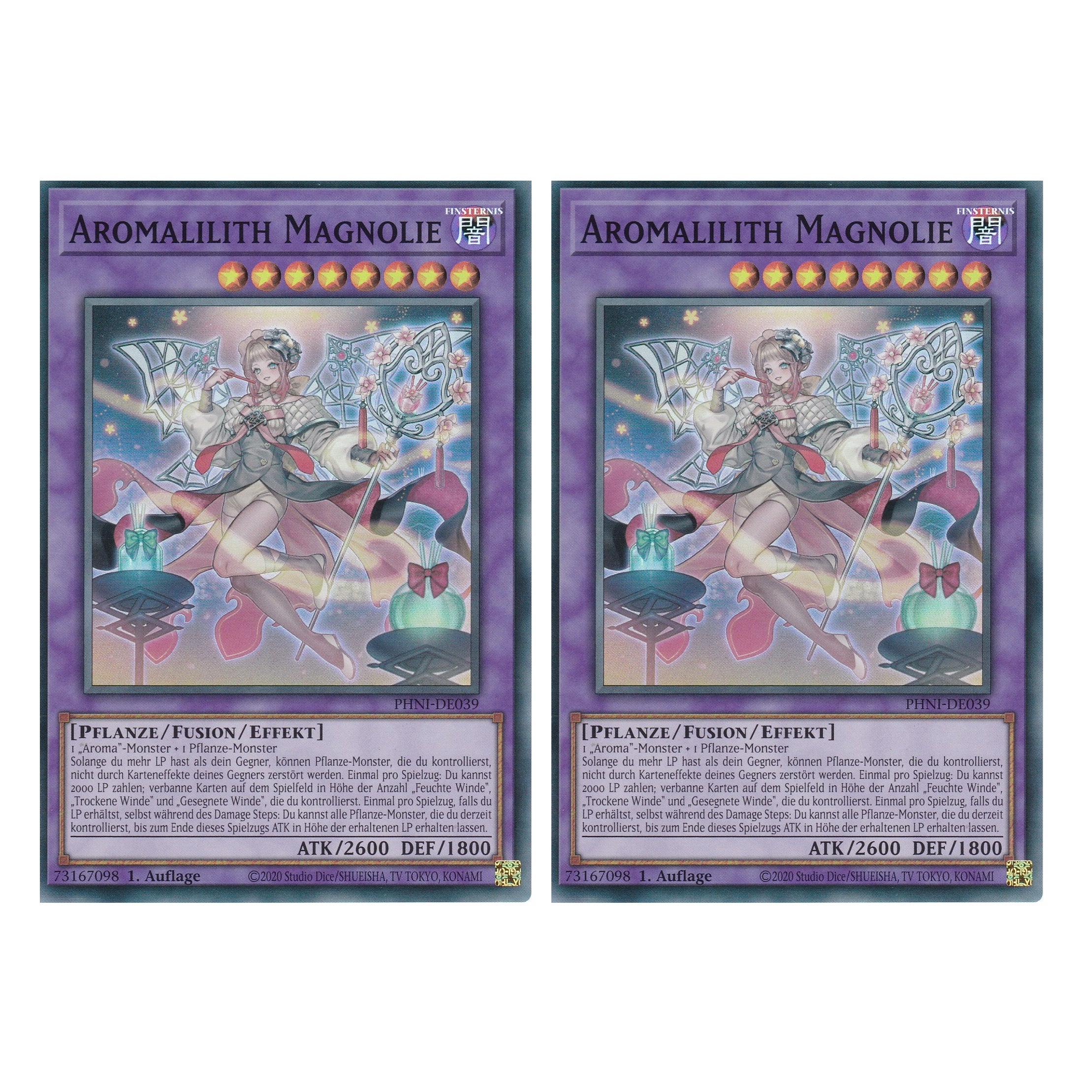 Aromalilith Magnolie - PHNI-DE039 - Super Rare - Deutsch - 1. Auflage - Phantom Nightmare - Duo Set (2 Stück) - Yu-Gi-Oh!