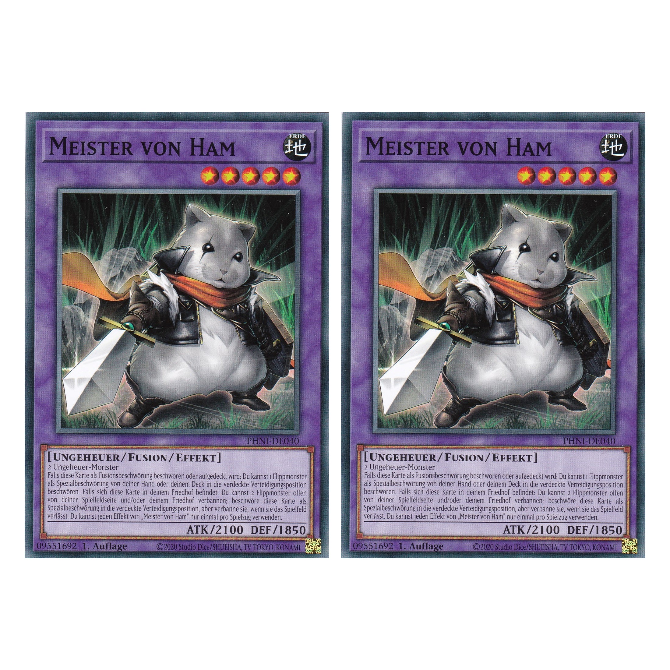 Meister von Ham - PHNI-DE040 - Common - Deutsch - 1. Auflage - Phantom Nightmare - Duo Set (2 Stück) - Yu-Gi-Oh!