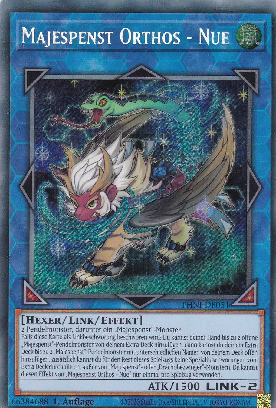 Majespenst Orthos - Nue - PHNI-DE051 - Secret Rare - 1. Auflage - Deutsch - Phantom Nightmare