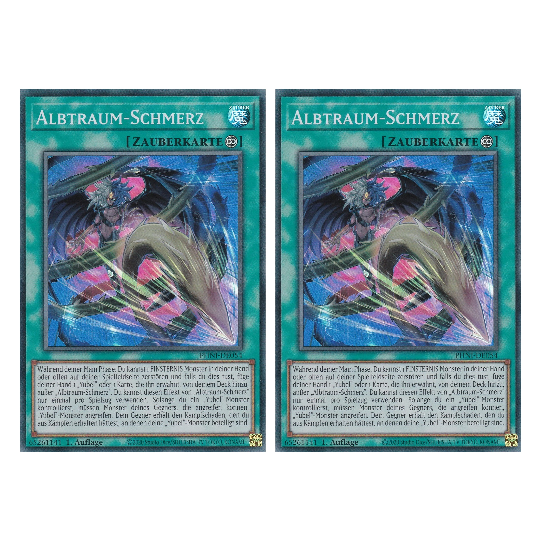 Albtraum - Schmerz - PHNI-DE054 - Super Rare - Deutsch - 1. Auflage - Phantom Nightmare - Duo Set (2 Stück) - Yu-Gi-Oh!