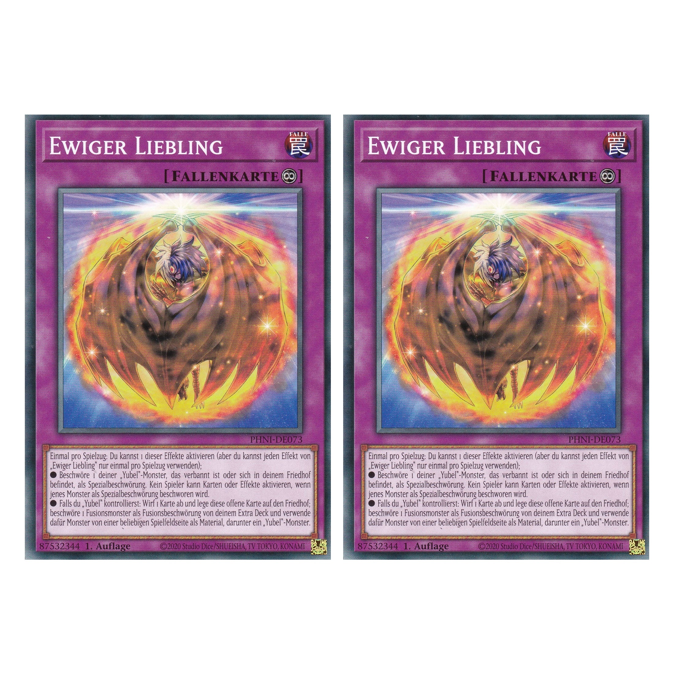 Ewiger Liebling - PHNI-DE073 - Common - Deutsch - 1. Auflage - Phantom Nightmare - Duo Set (2 Stück) - Yu-Gi-Oh!