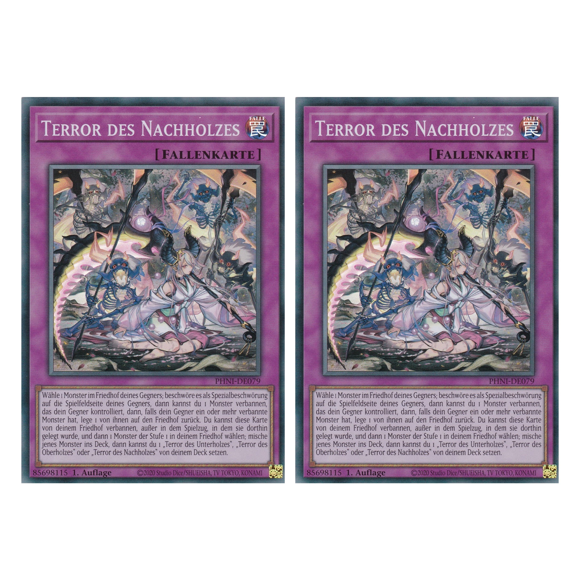 Terror des Nachholzes - PHNI-DE079 - Super Rare - Deutsch - 1. Auflage - Phantom Nightmare - Duo Set (2 Stück) - Yu-Gi-Oh!