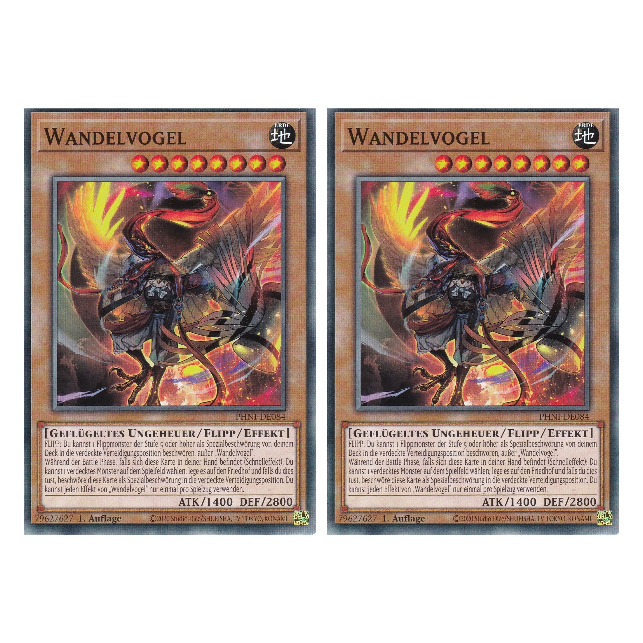 Wandelvogel - PHNI-DE084 - Common - Deutsch - 1. Auflage - Phantom Nightmare - Duo Set (2 Stück) - Yu-Gi-Oh!