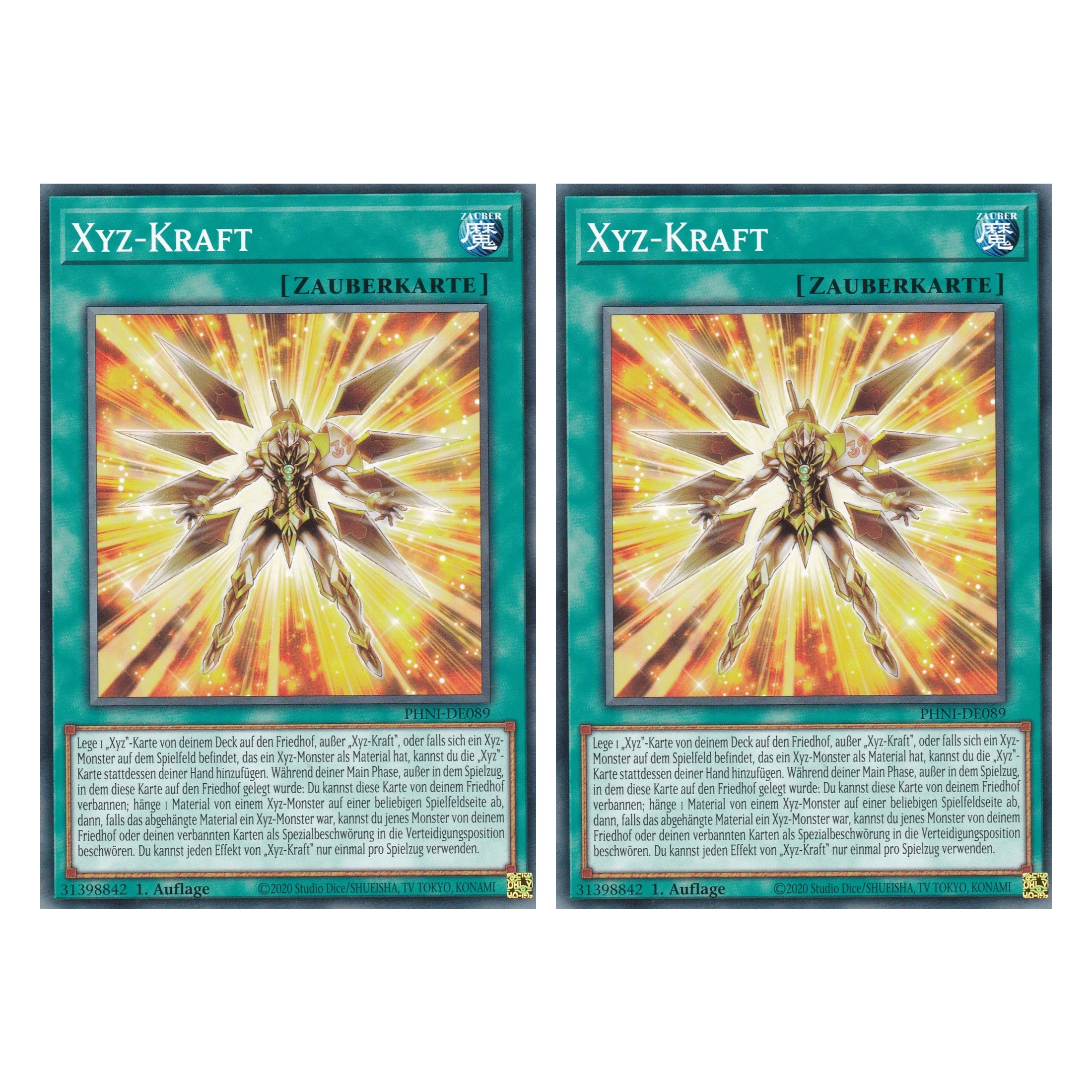 XYZ - Kraft - PHNI-DE089 - Common - Deutsch - 1. Auflage - Phantom Nightmare - Duo Set (2 Stück) - Yu-Gi-Oh!