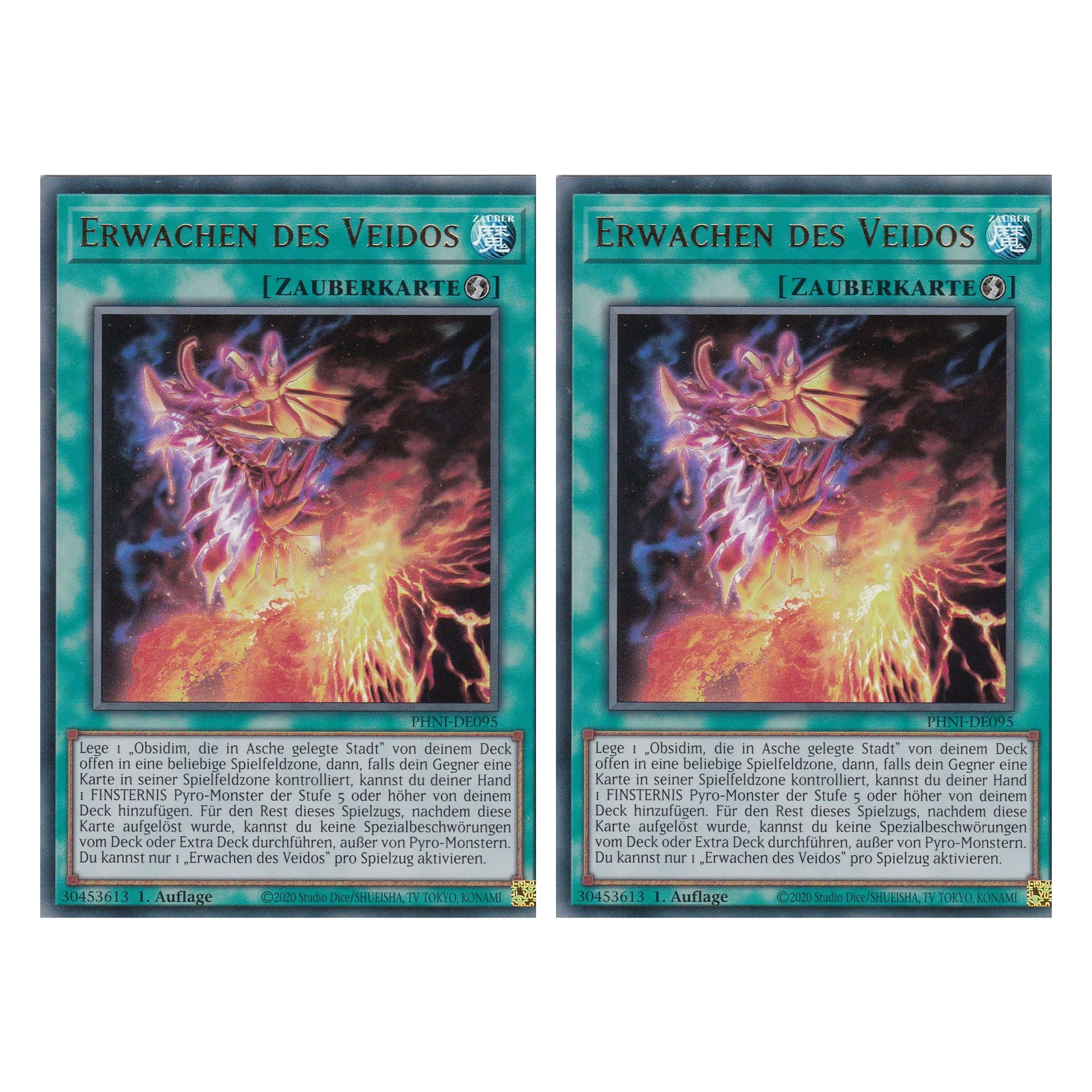 Erwachten des Veidos - PHNI-DE095 - Ultra Rare - Deutsch - 1. Auflage - Phantom Nightmare - Duo Set (2 Stück) - Yu-Gi-Oh!