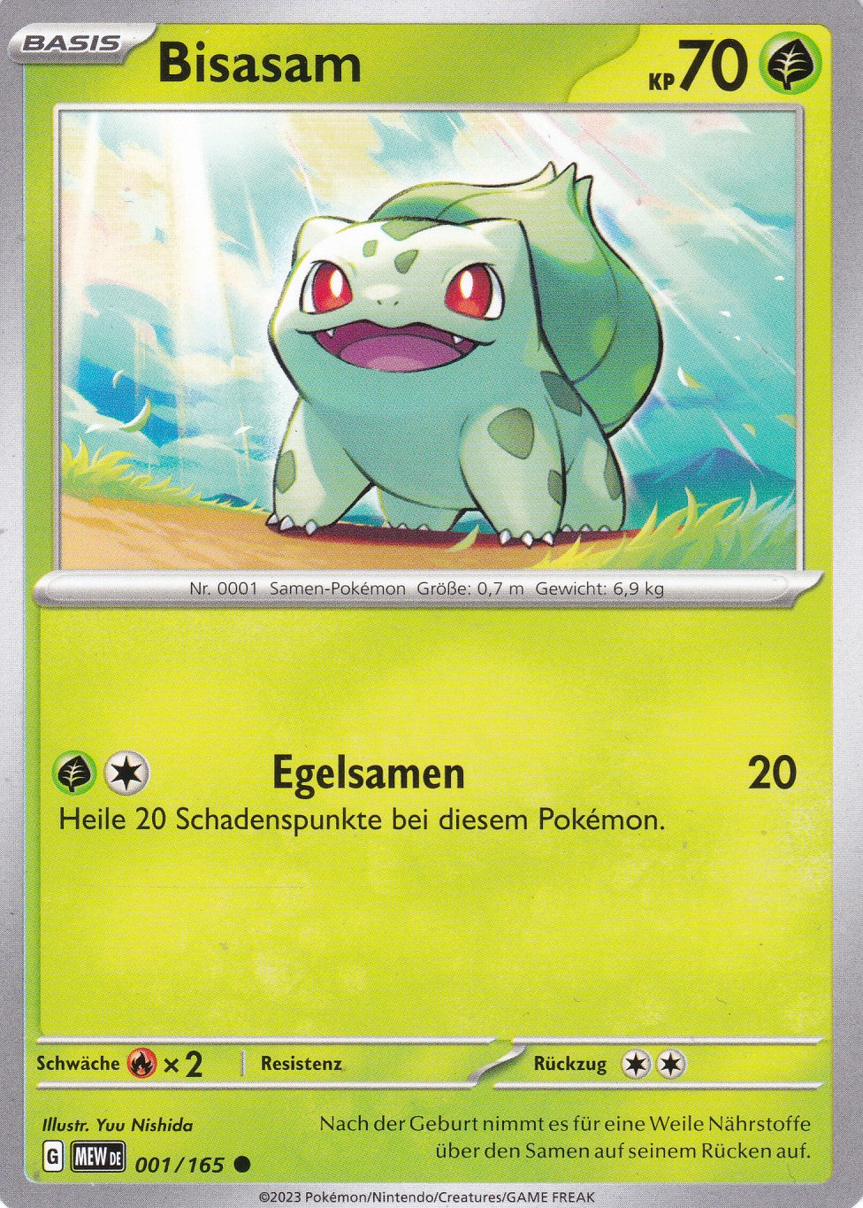 Bisasam - 1 / 207 - Common - Karmesin & Purpur – 151 - Pokemon