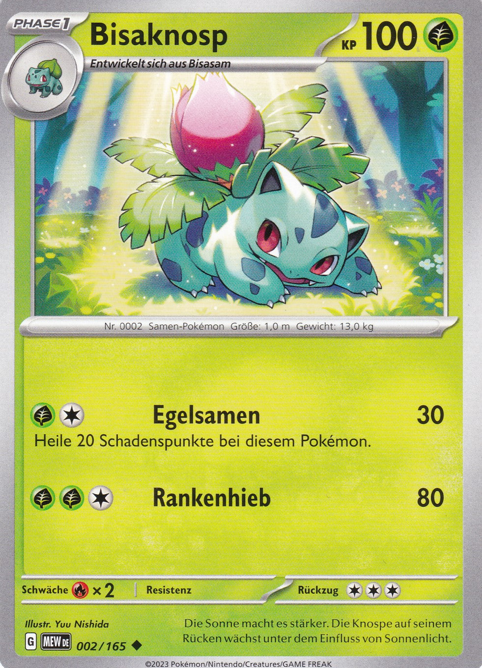 Bisaknosp - 2 / 207 - Uncommon - Karmesin & Purpur – 151 - Pokemon