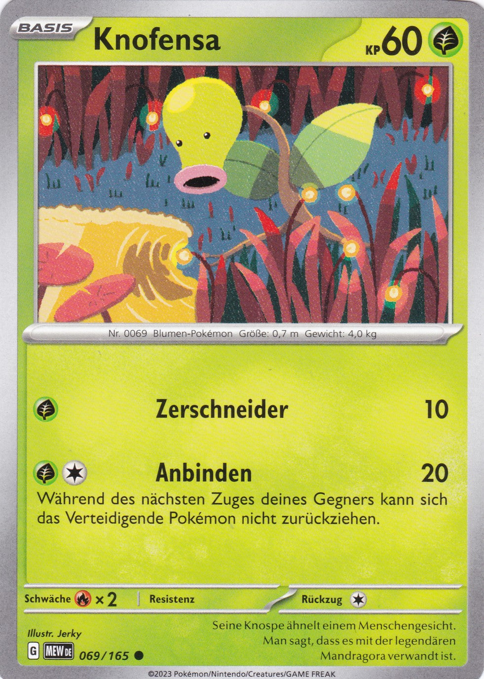 Knofensa - 69 / 207 - Common - Karmesin & Purpur – 151 - Pokemon