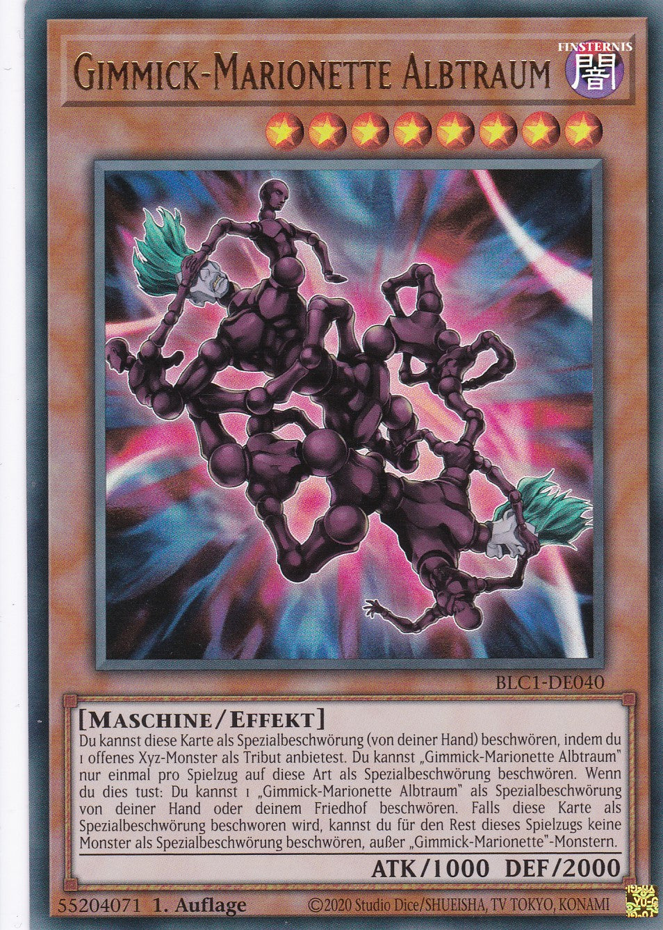 Gimmick-Marionette Albtraum - BLC1-DE040 - Ultra Rare - 1. Auflage - DEUTSCH - Battles of Legends: Chapter 1