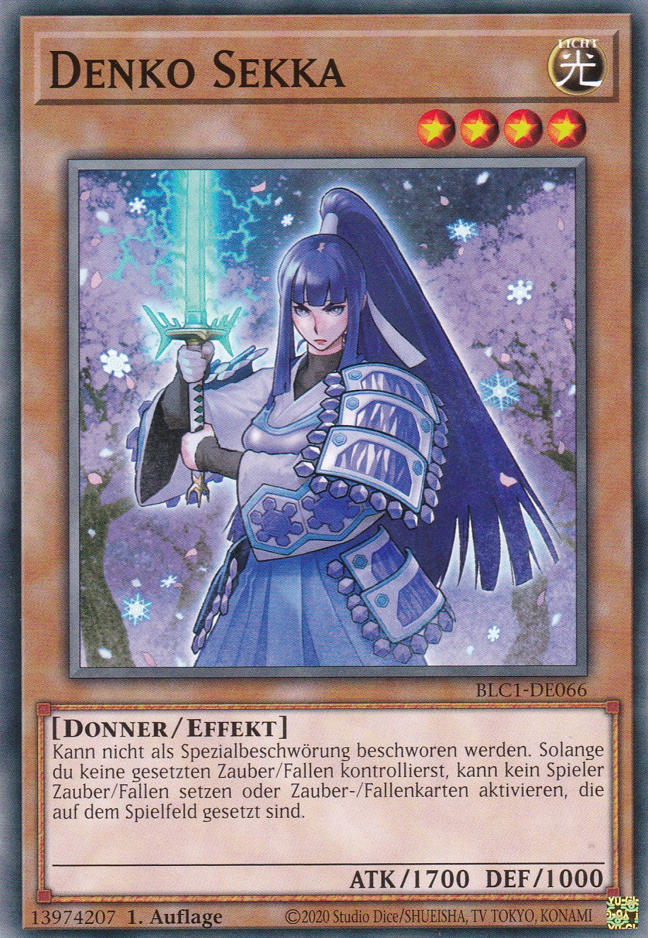 Denko Sekka - BLC1-DE066 - Common - 1. Auflage - DEUTSCH - Battles of Legends: Chapter 1