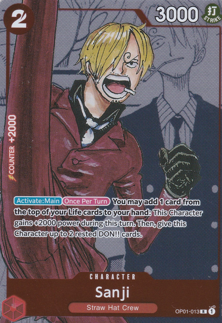 Sanji (OP01-013) - Rare - Premium Card Collection 25th Edition - One Piece Card Game