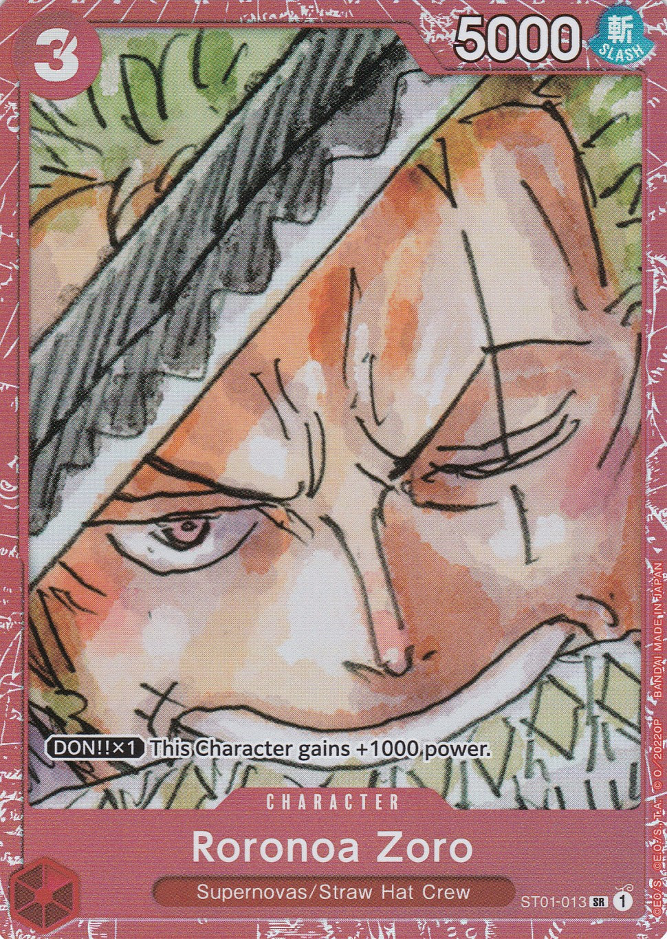 Roronoa Zoro (ST01-013) - Super Rare - Premium Card Collection - One Piece Film Red Edition - One Piece Card Game