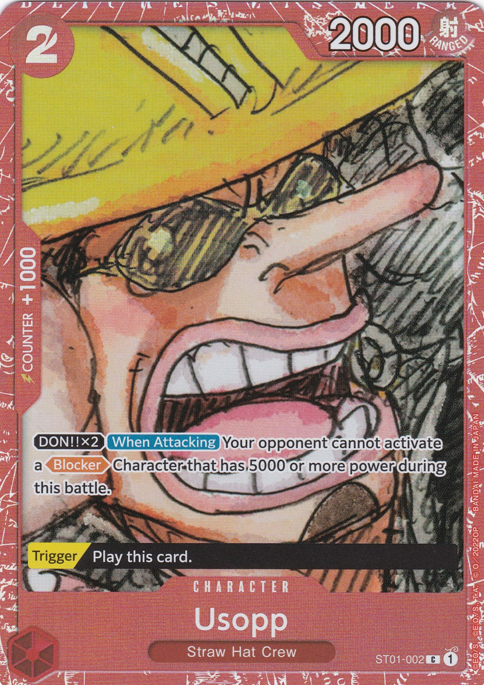 Usopp (ST01-002) (V.2) - Common - Premium Card Collection - One Piece Film Red Edition - One Piece Card Game