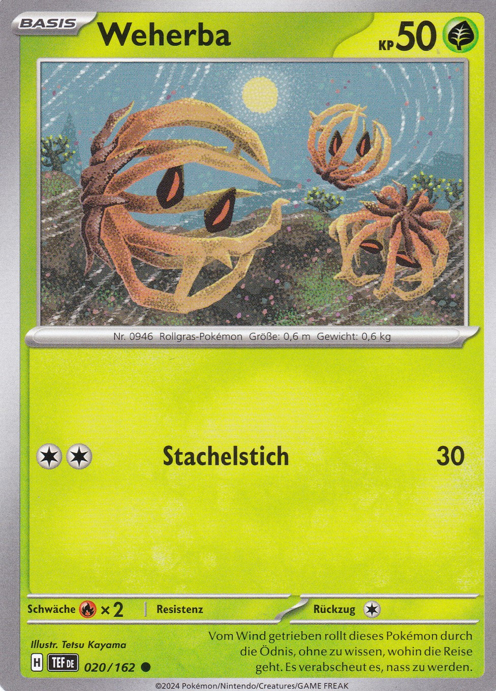 Weherba - 20 / 218 - Common - Gewalten der Zeit - Pokemon