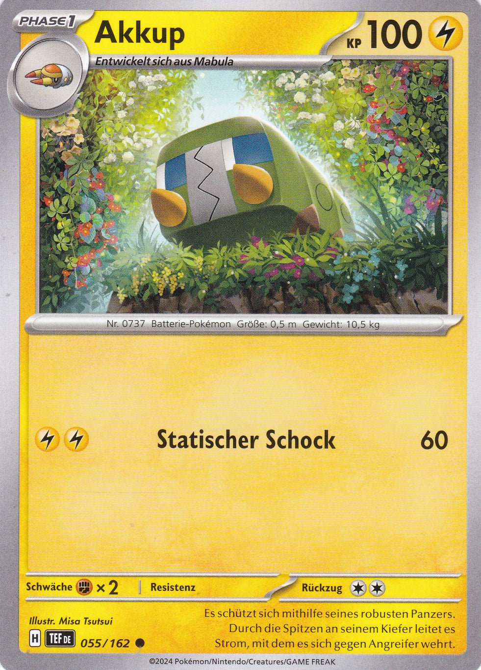 Akkup - 55 / 218 - Common - Gewalten der Zeit - Pokemon