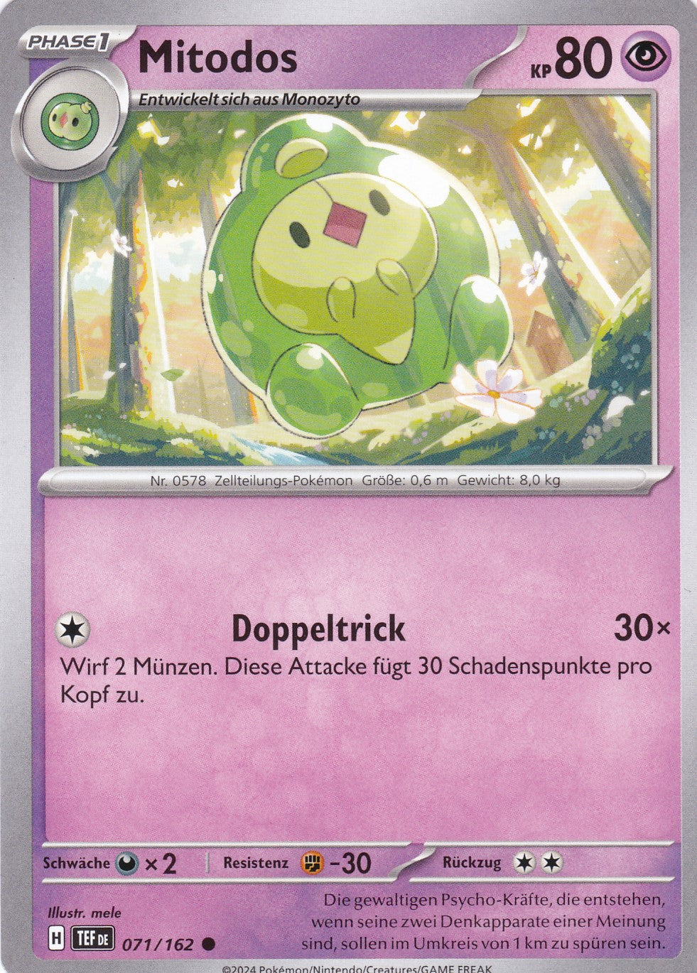 Mitodos - 71 / 218 - Common - Gewalten der Zeit - Pokemon