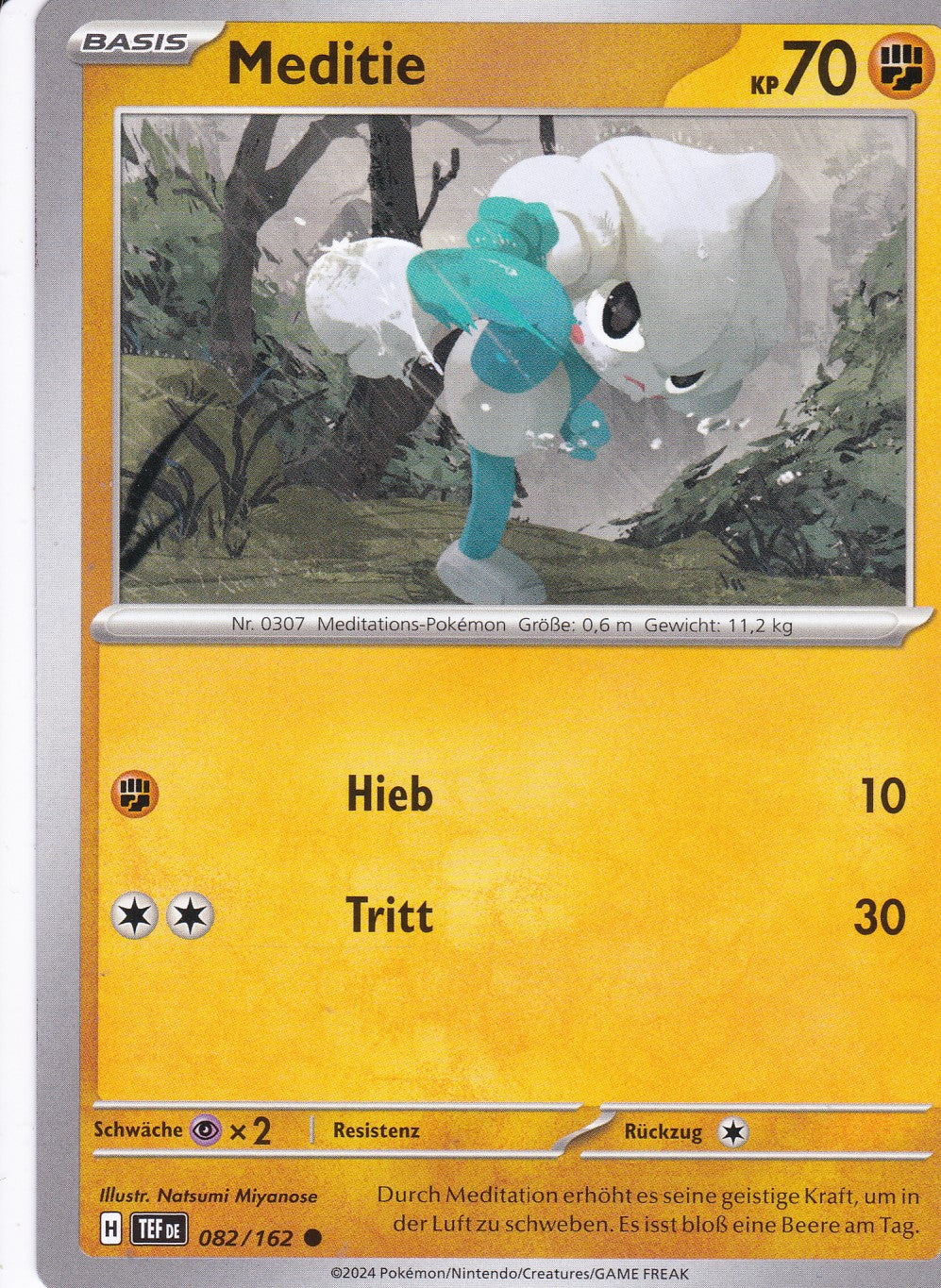 Meditie - 82 / 218 - Common - Gewalten der Zeit - Pokemon