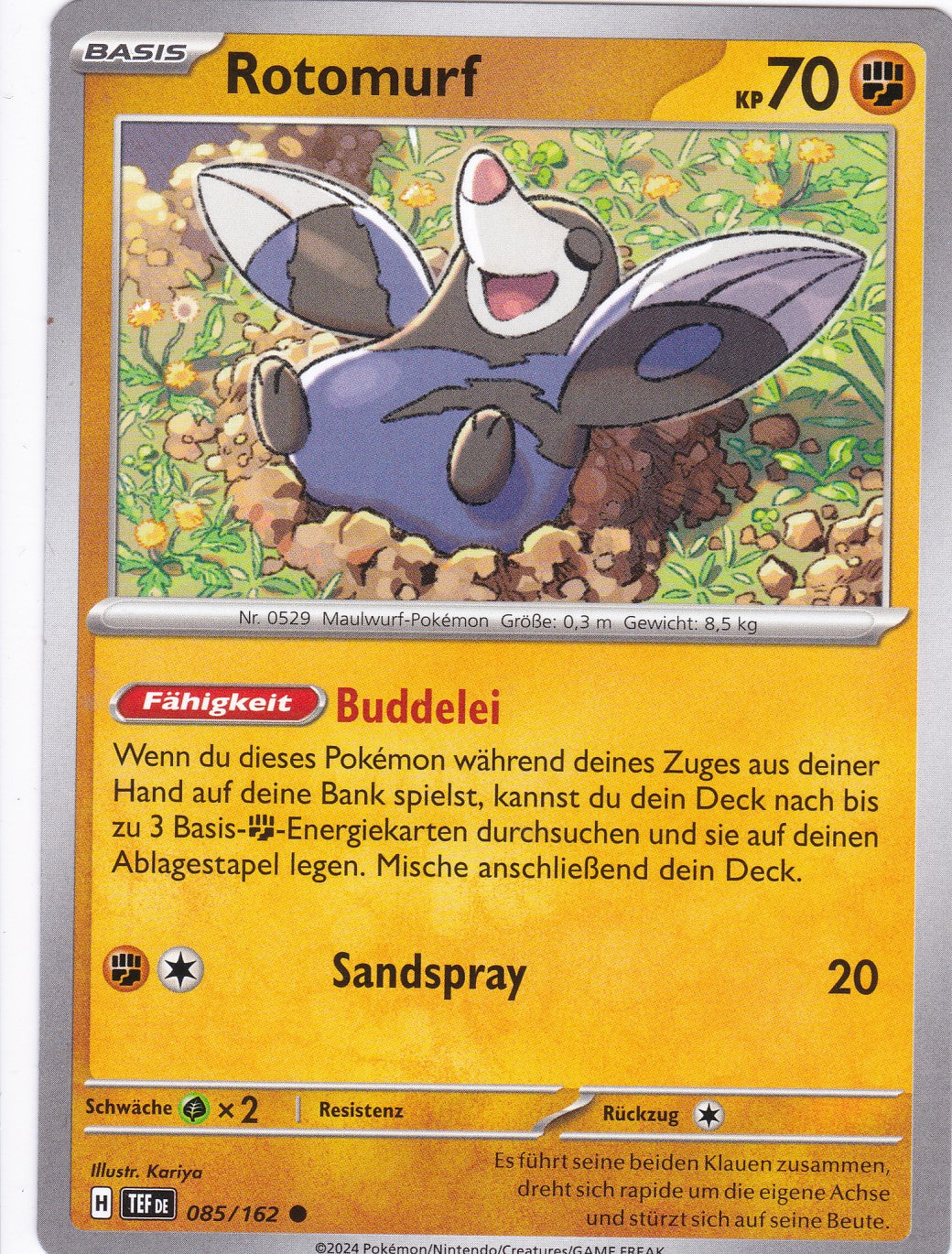 Rotomurf - 85 / 218 - Common - Gewalten der Zeit - Pokemon