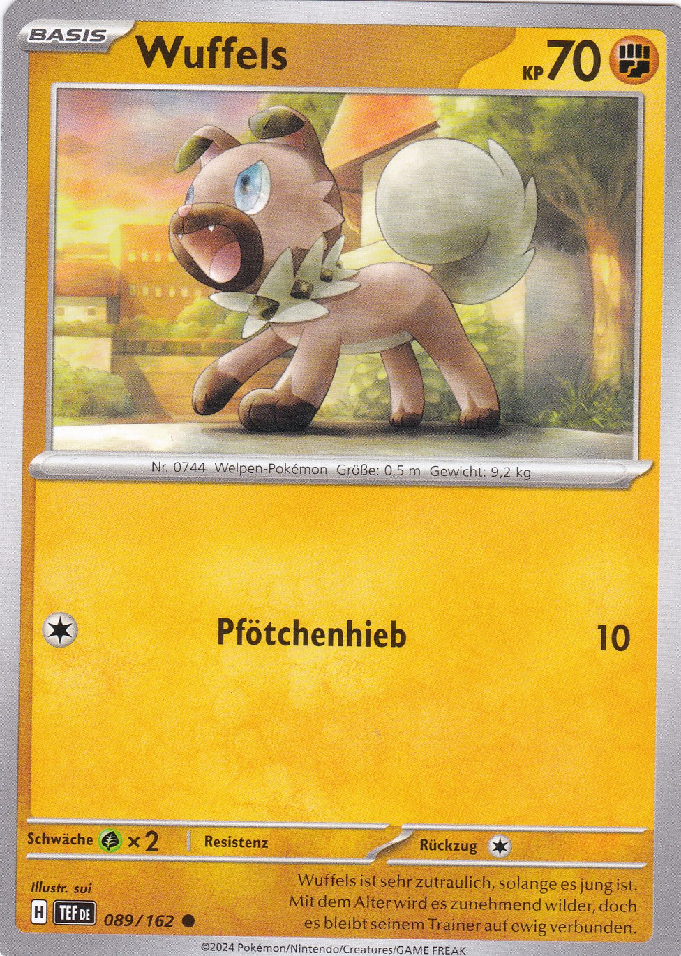 Wuffels - 89 / 218 - Common - Gewalten der Zeit - Pokemon