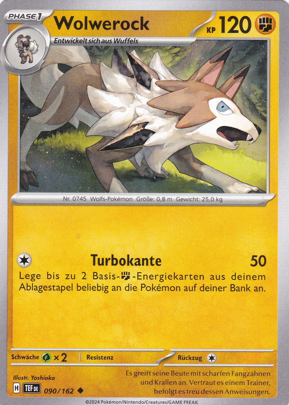 Wolwerock - 90 / 218 - Uncommon - Gewalten der Zeit - Pokemon