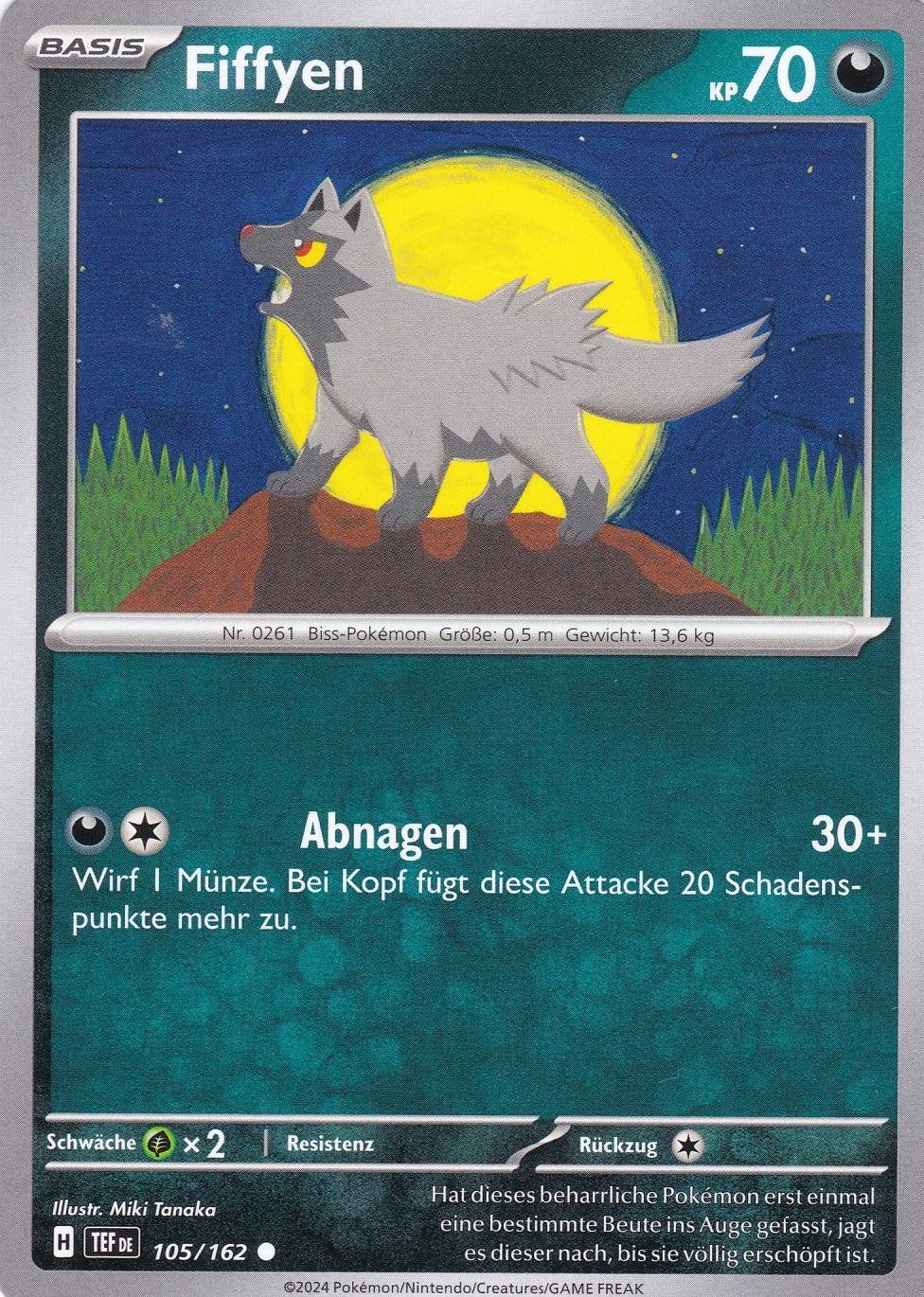 Fiffyen - 105 / 218 - Common - Gewalten der Zeit - Pokemon