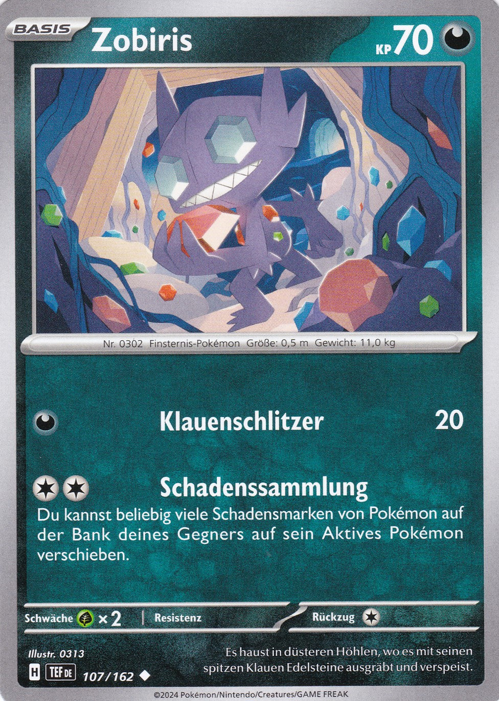 Zobiris - 107 / 218 - Uncommon - Gewalten der Zeit - Pokemon