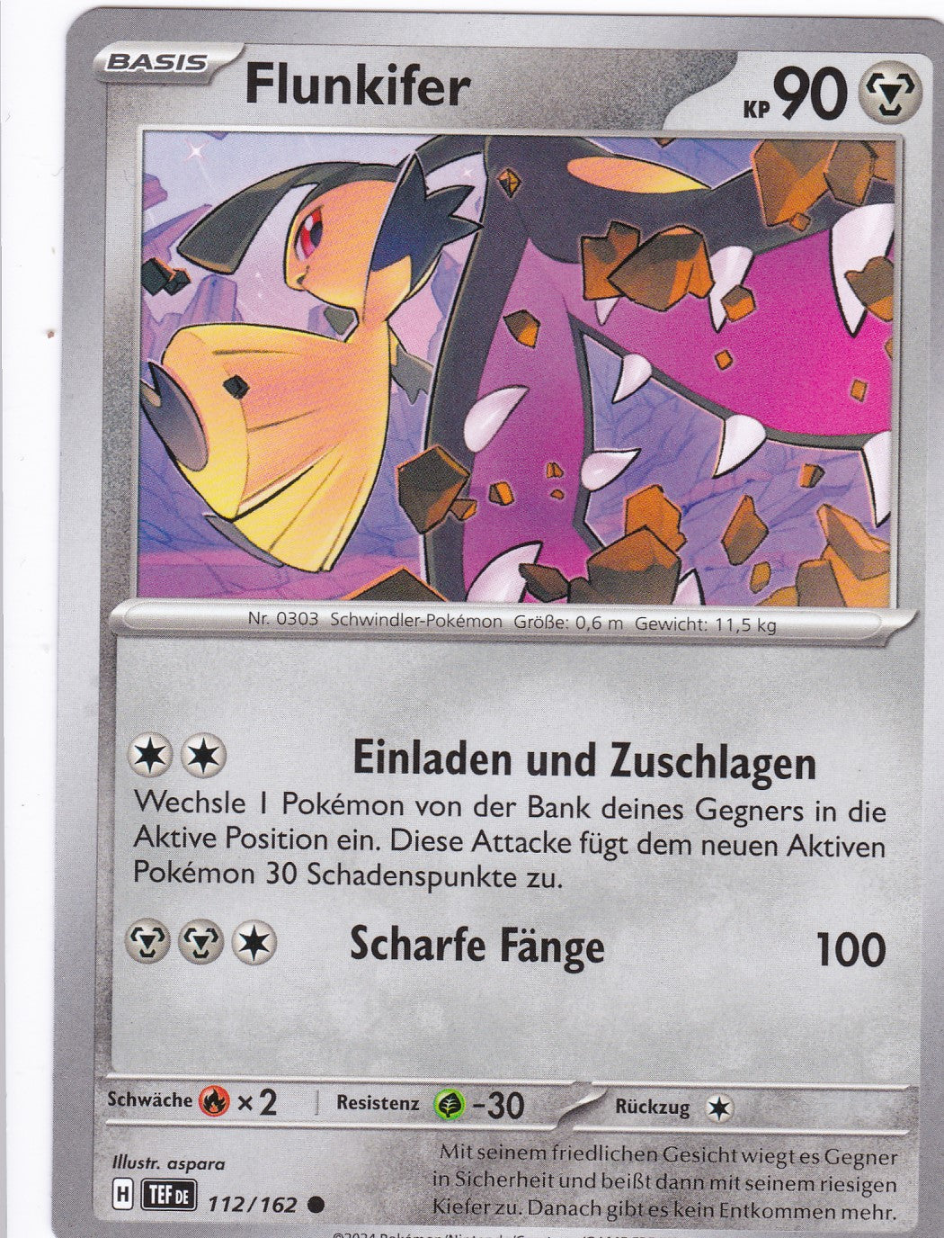 Flunkifer - 112 / 218 - Common - Gewalten der Zeit - Pokemon