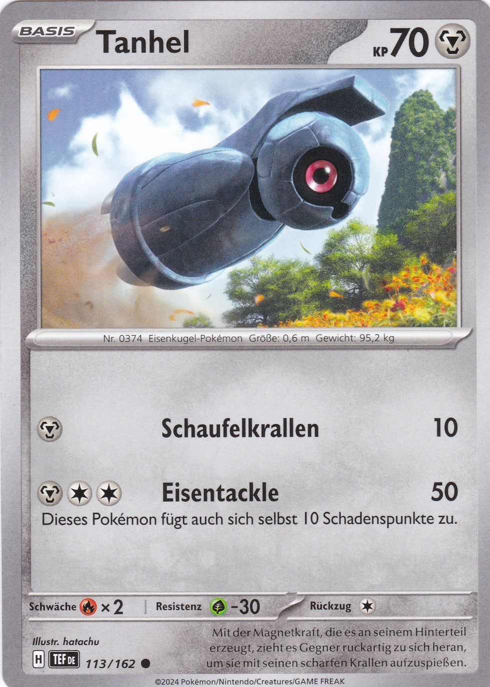 Tanhel - 113 / 218 - Common - Gewalten der Zeit - Pokemon