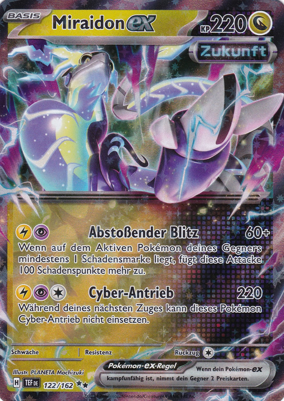 Miraidon ex - 122 / 218 - Double Rare - Gewalten der Zeit - Pokemon